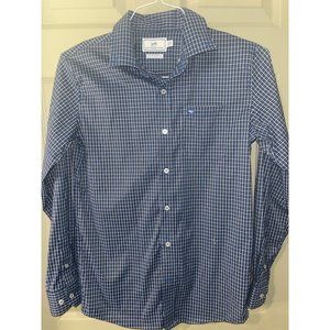 Southern Tide Intercoastal Performance Navy Plaid Youth XL 16